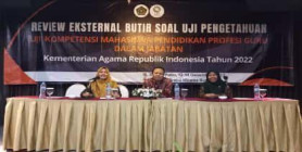 Tiga Dosen FTIK UIN Gusdur jadi Tim Reviewer Butir Soal UP PPG Kementerian Agama Tahun 2022