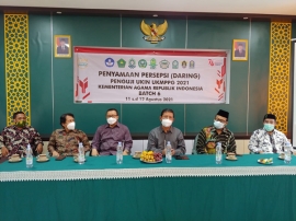 FTIK IAIN Pekalongan Gelar Penyamaan Persepsi (Daring) Penguji UKIN UKMPPG 2021 Kementerian Agama Republik Indonesia Batch 6 Selama 2 Hari.