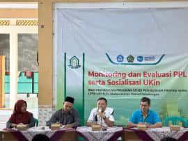 Pengelola PPG melakukan Monitoring Evaluasi PPL dan Sosisalisasi UKMPPG peserta dari Kabupaten Batang